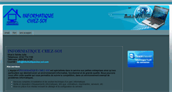 Desktop Screenshot of informatiquechez-soi.com